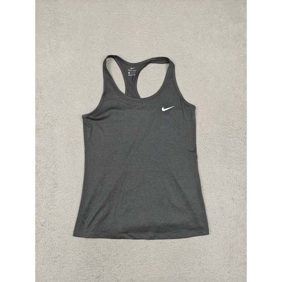 Nike Tops - Nike Dri Fit Womens Medium Gray‎ Balance Tank Top Athletic Running Gym Training